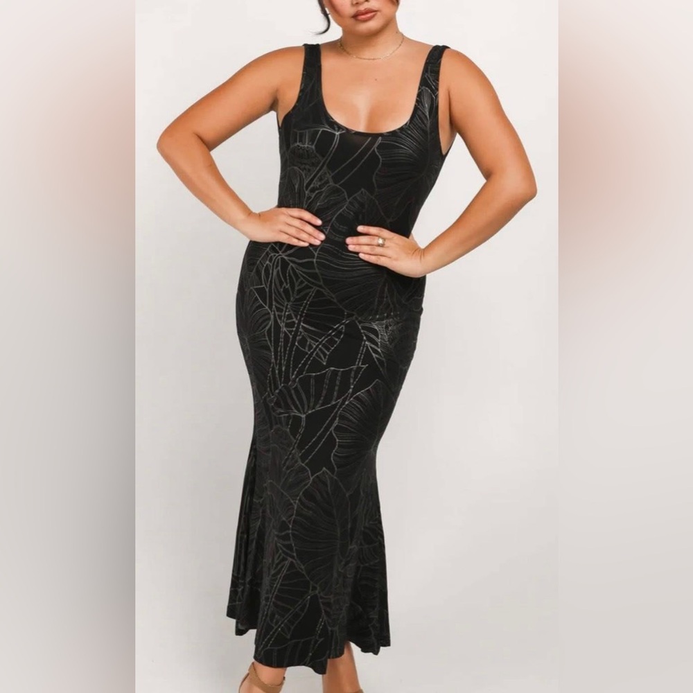 LexBreezy Loke Kalo Black/Metallic Silver Knit Dress, Size XS, BNIP